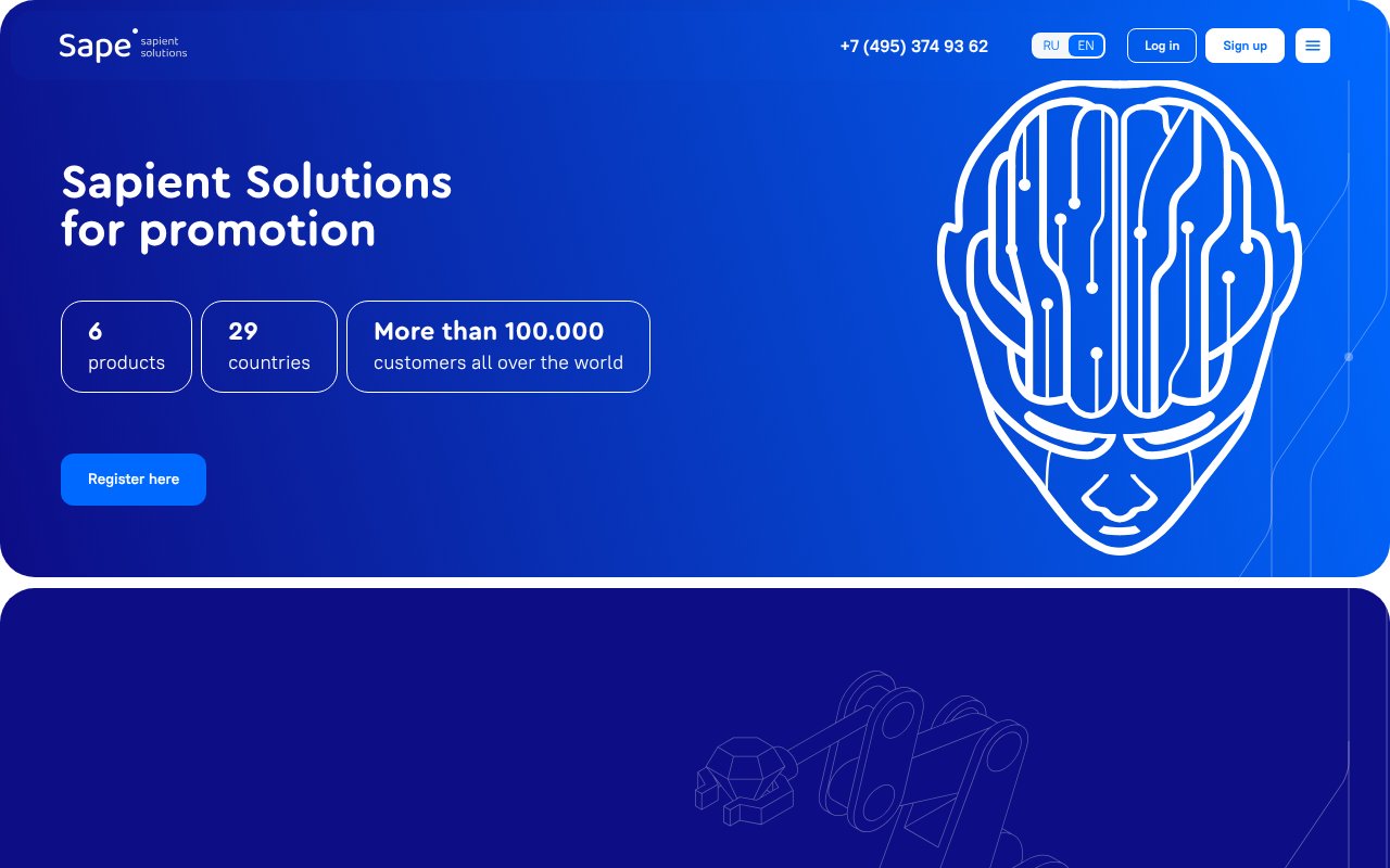 Screenshot of sape.ru