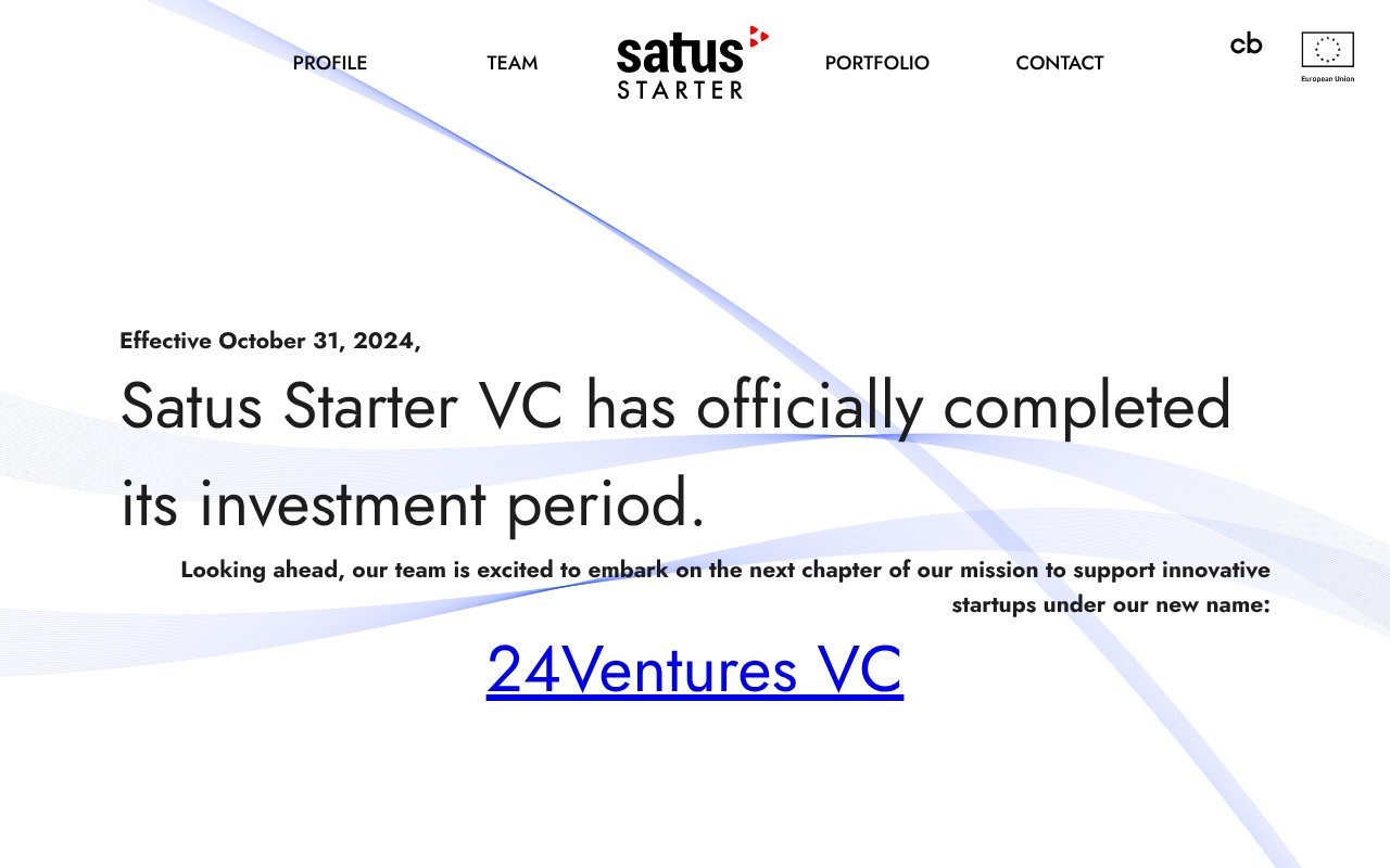 Screenshot of satus.vc