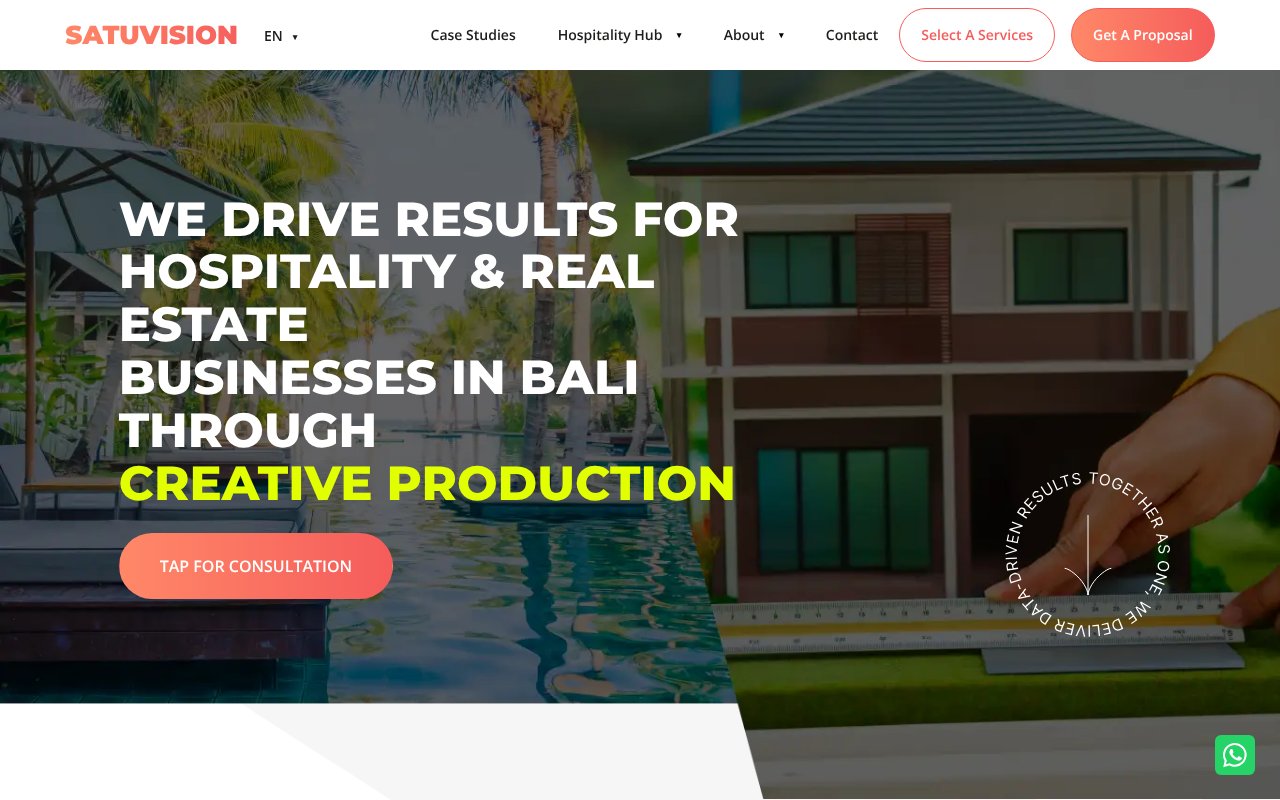 Screenshot of satuvision.com