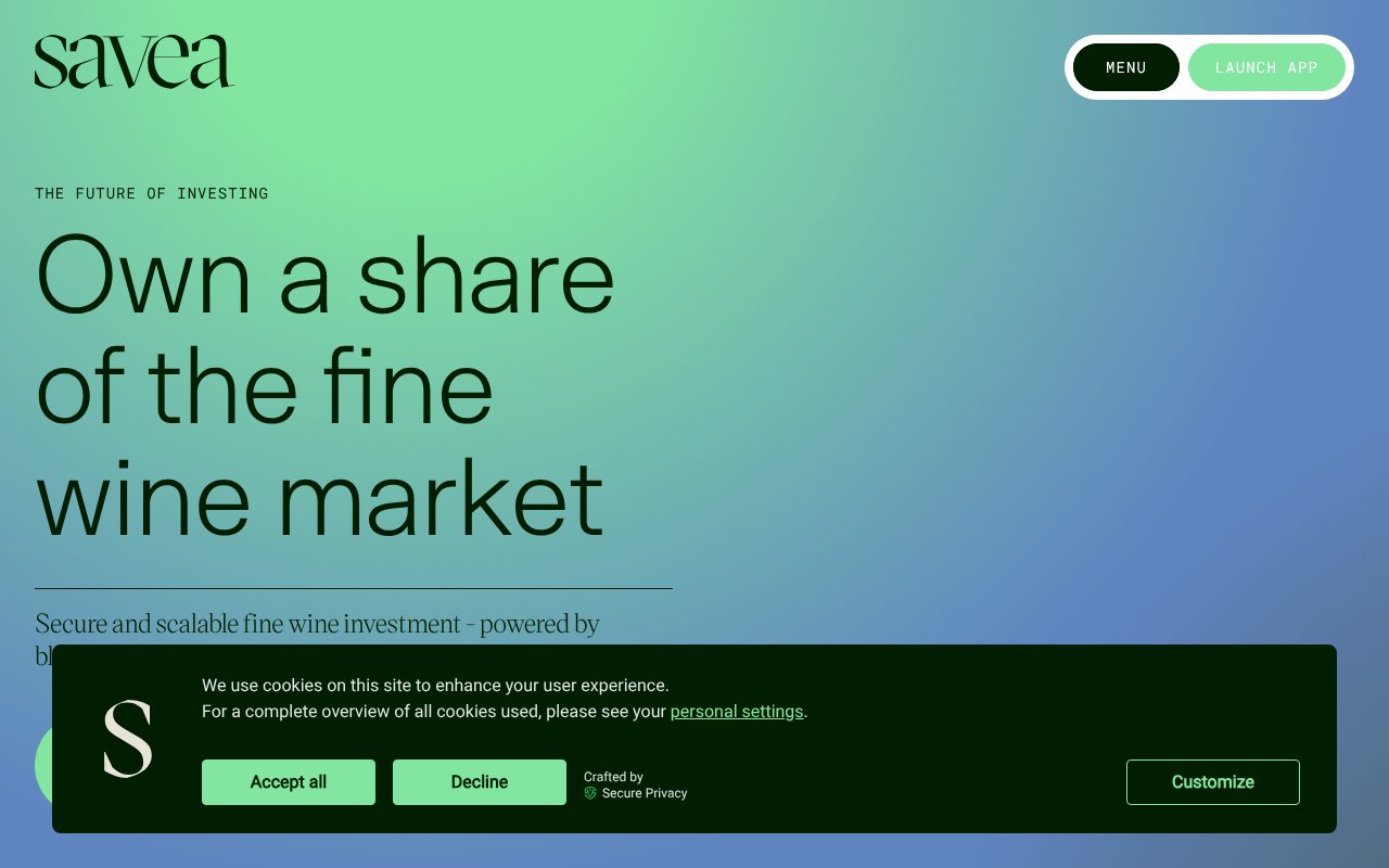 Screenshot of savea.com