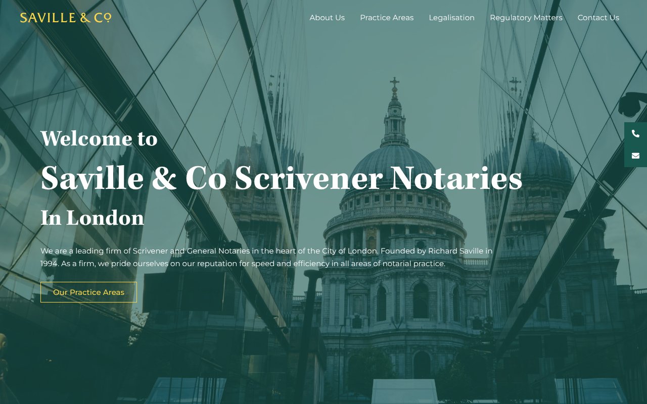 Screenshot of savillenotaries.com