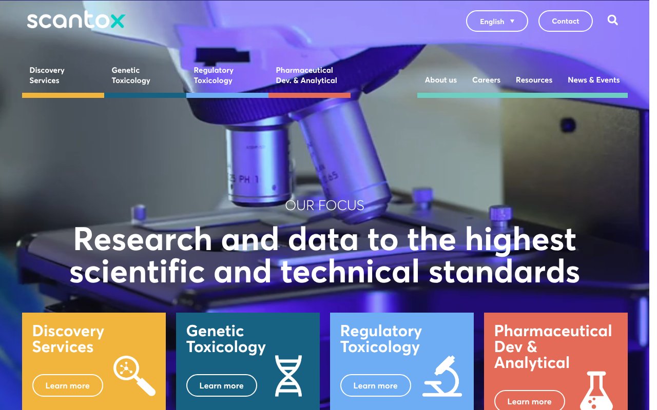 Screenshot of scantox.com