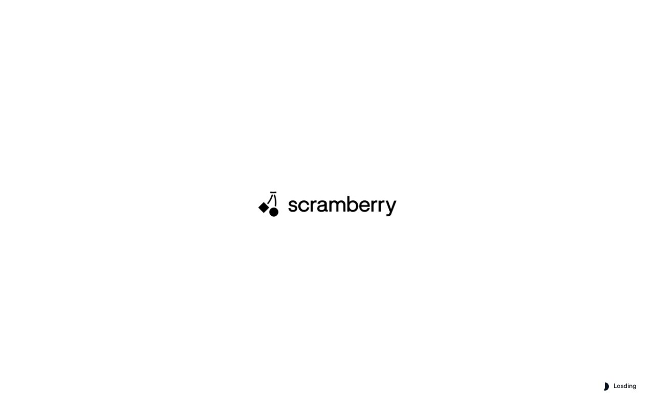 Screenshot of scramberry.io