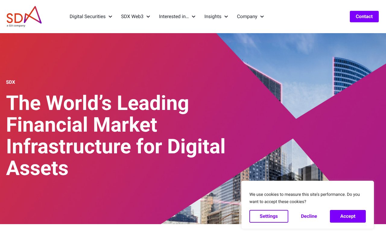 Screenshot of sdx.com