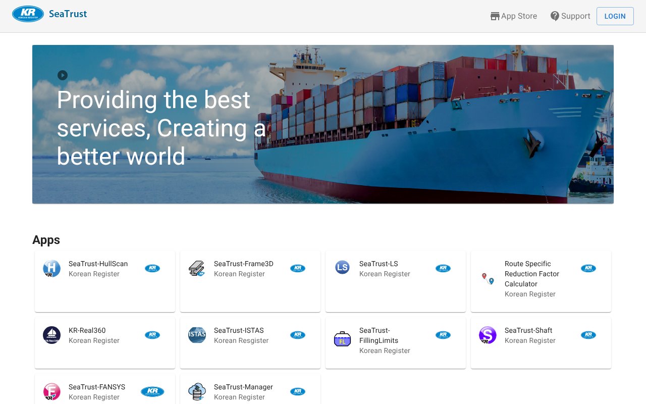 Screenshot of seatrust.kr