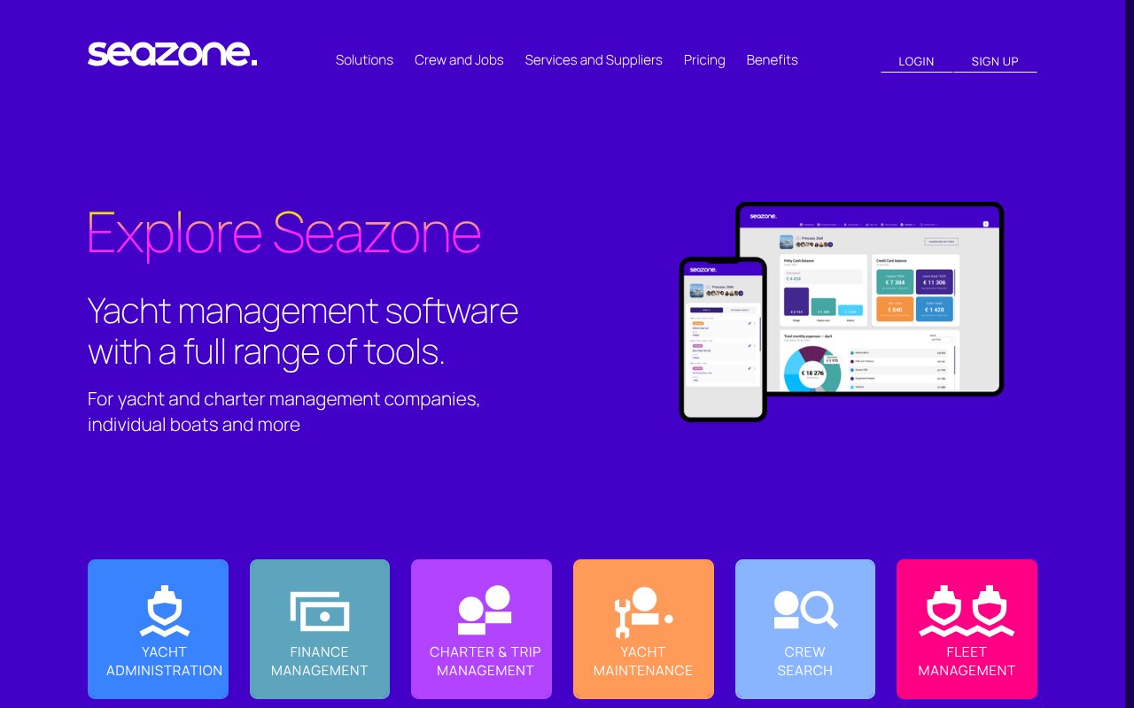 Screenshot of seazone.app