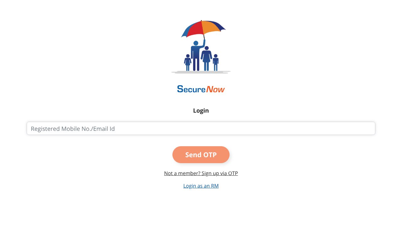 Screenshot of securenow.app