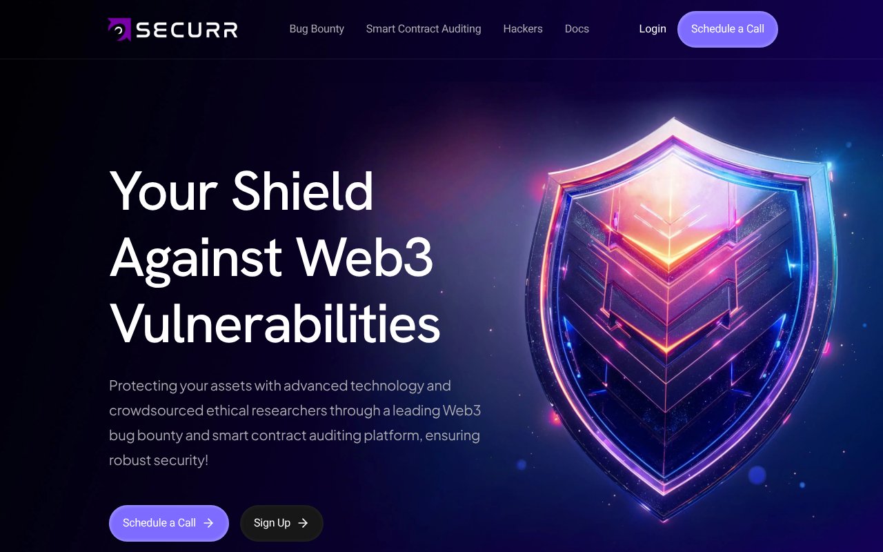 Screenshot of securr.tech