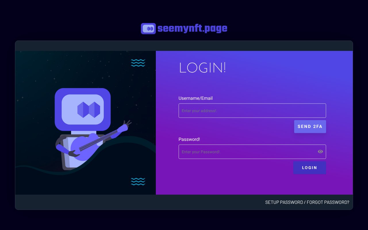 Screenshot of seemynft.page