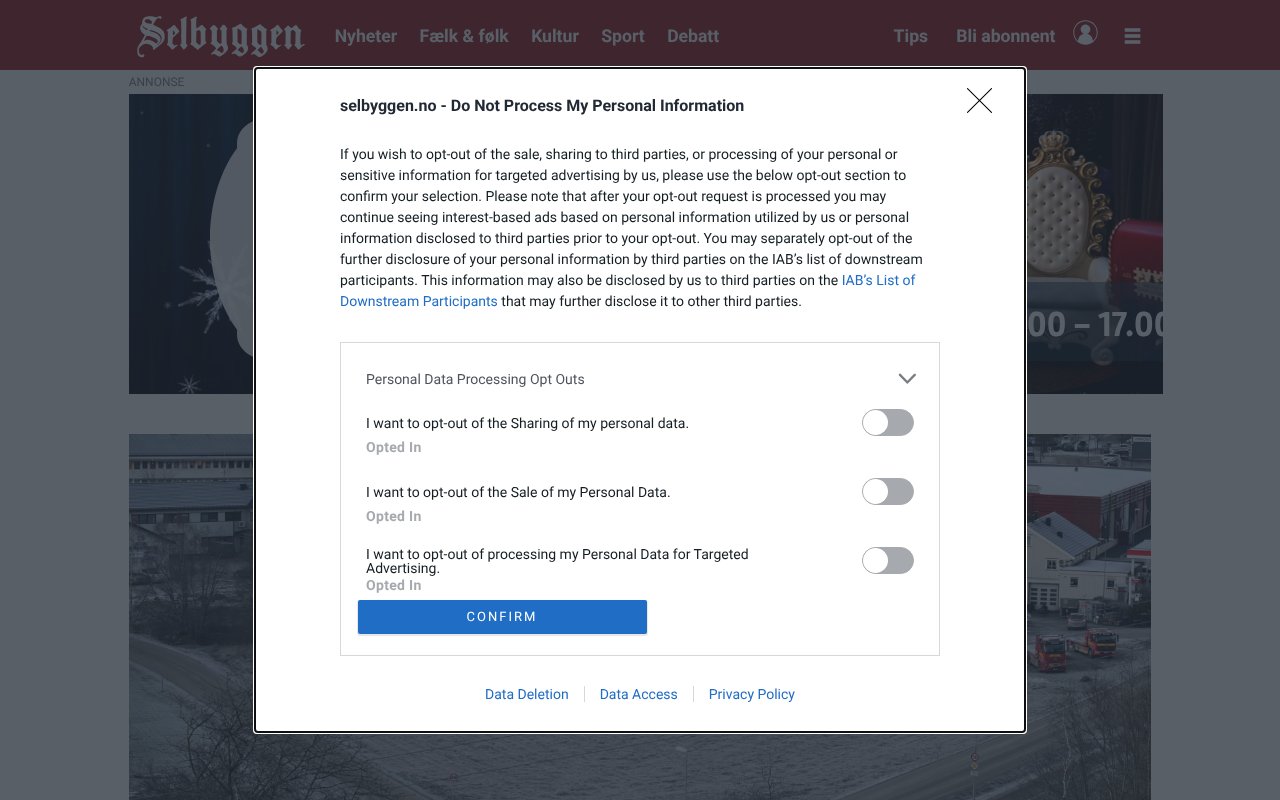 Screenshot of selbyggen.no
