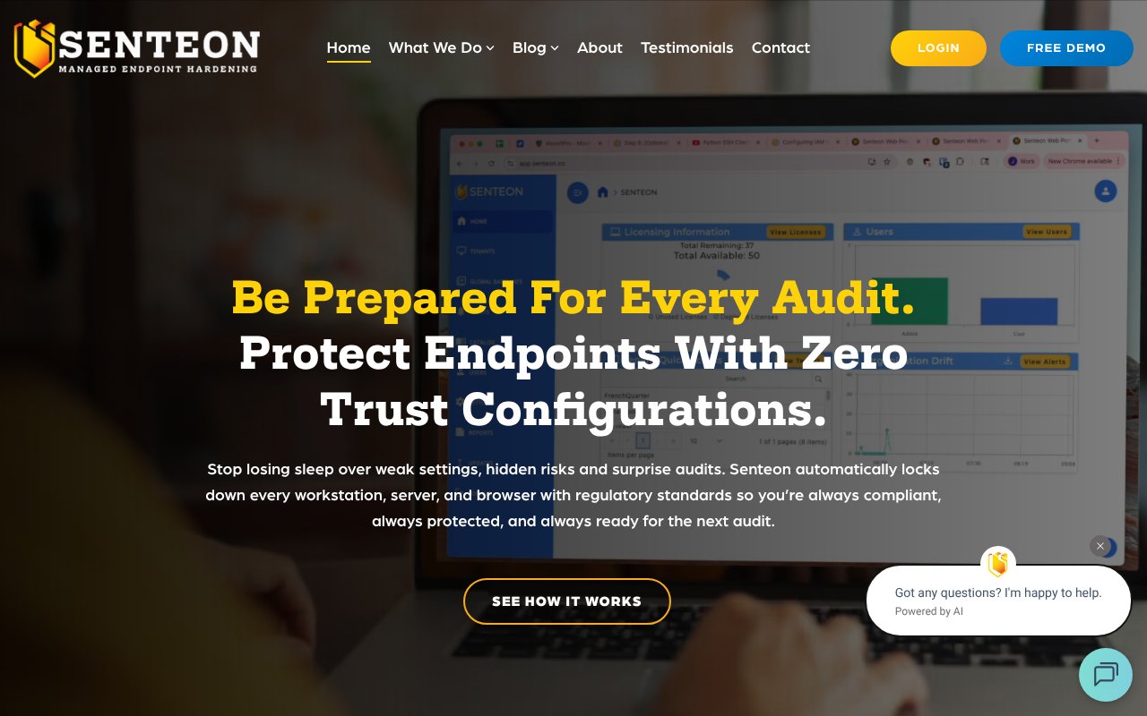 Screenshot of senteon.co