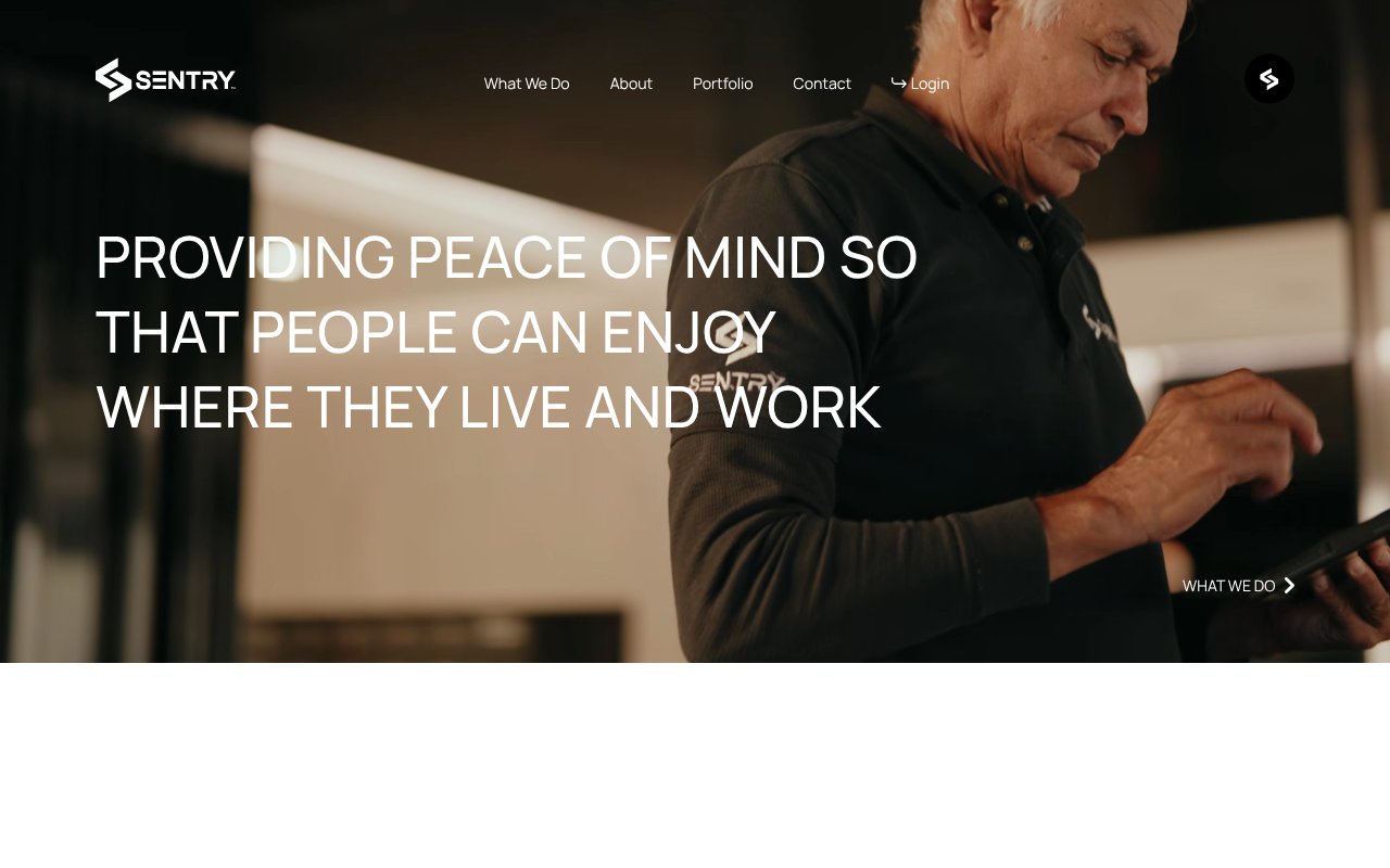 Screenshot of sentry.com.au