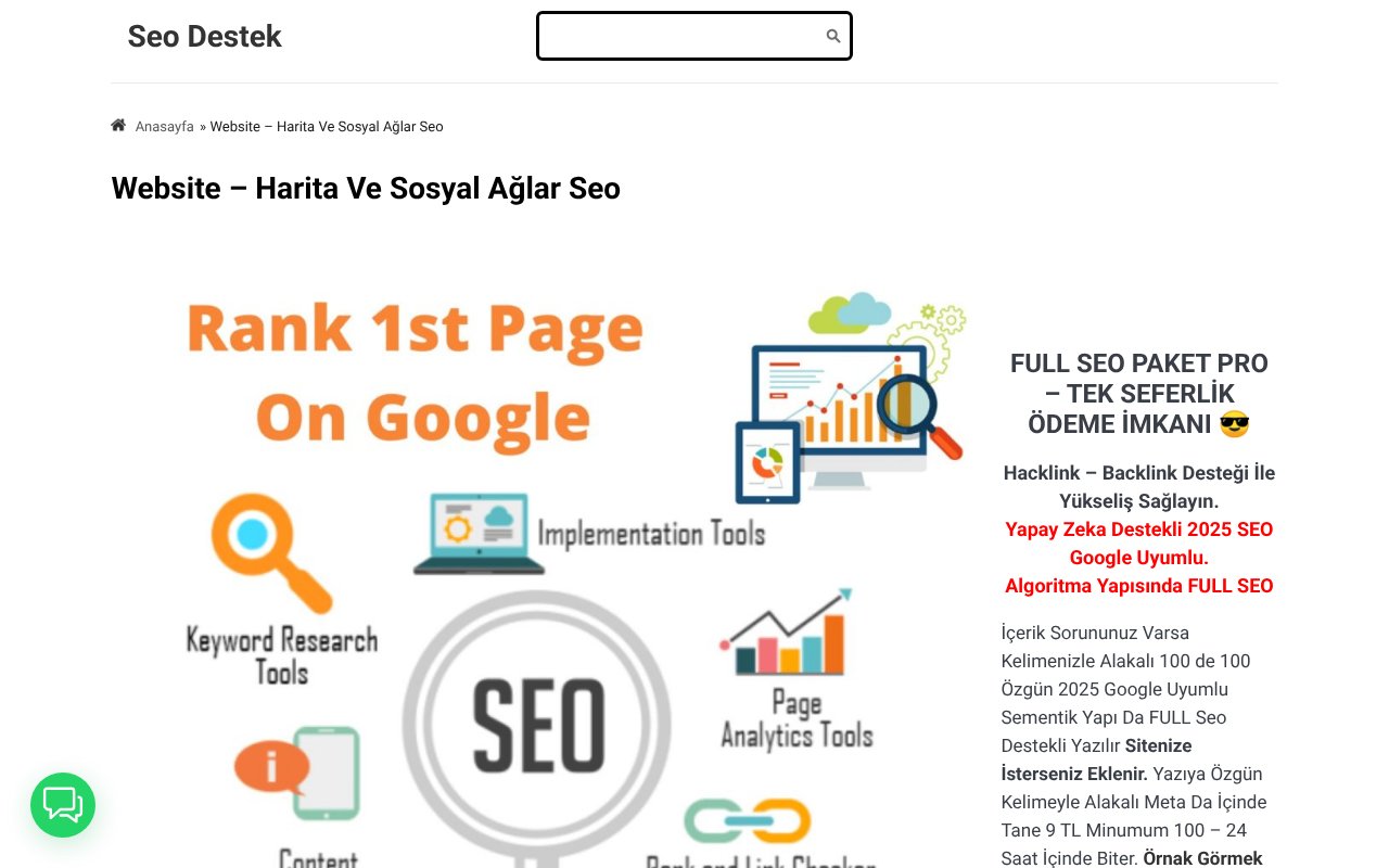 Screenshot of seoindex.com.tr