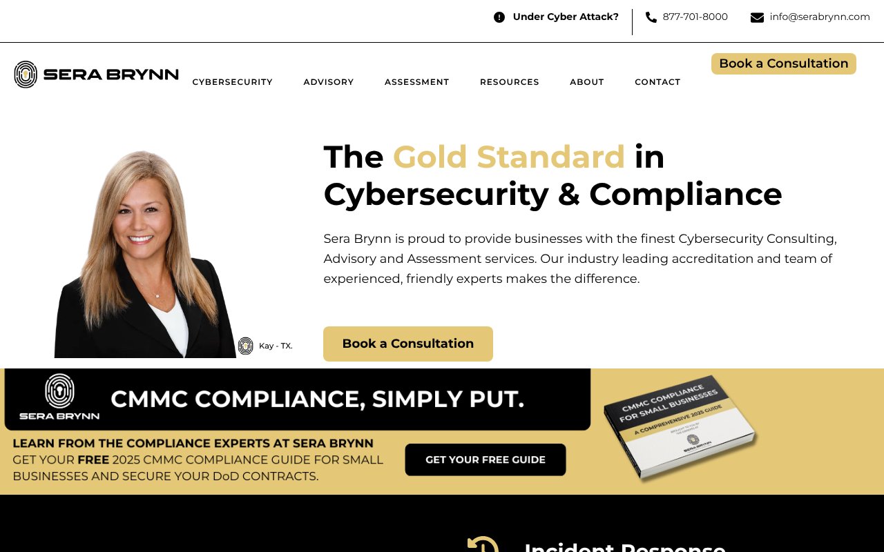 Screenshot of serabrynn.com