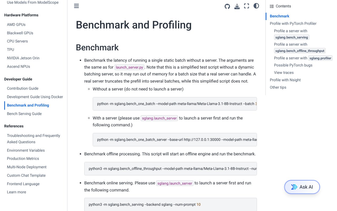 Screenshot of sglang.ai