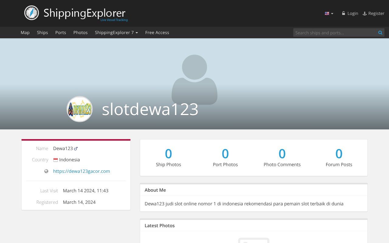 Screenshot of shippingexplorer.net