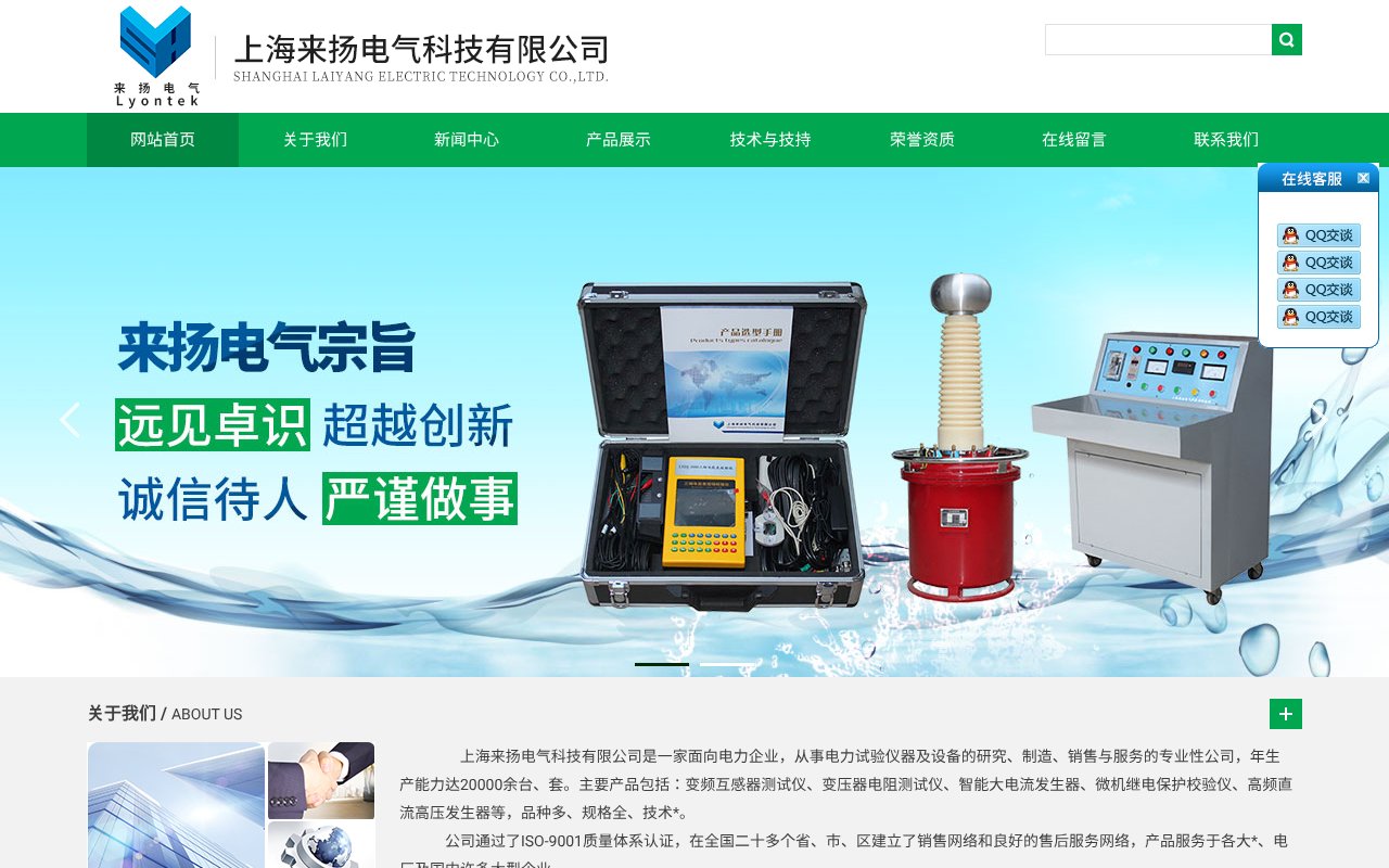 Screenshot of shlydqkj.com