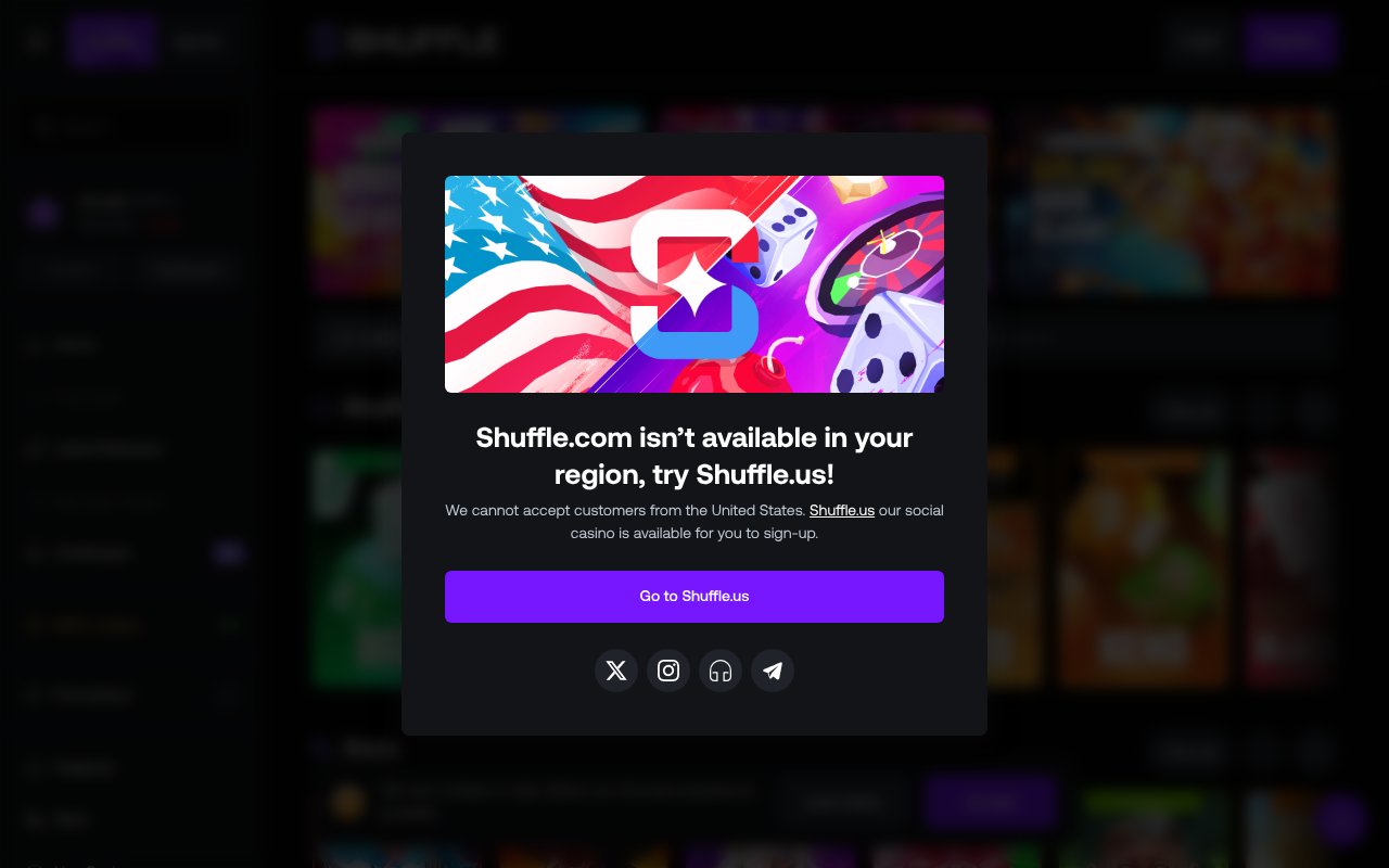 Screenshot of shuffle.com
