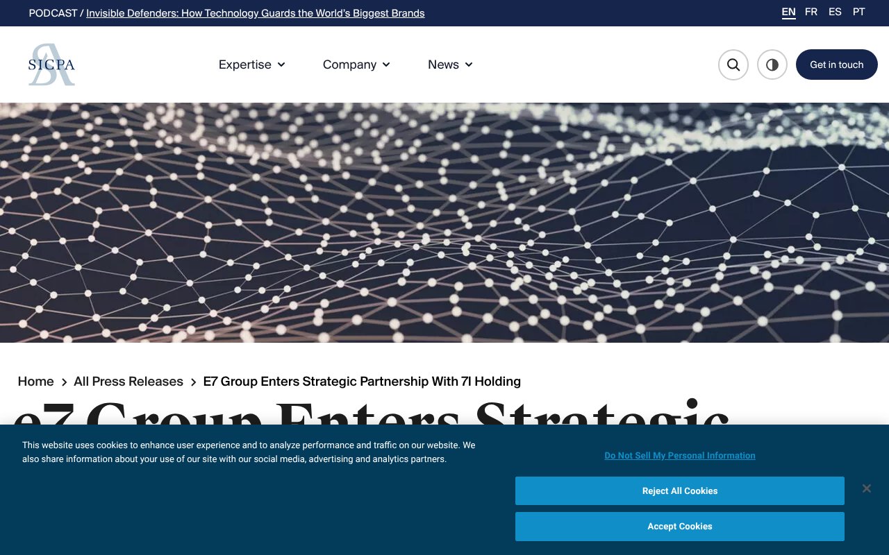 Screenshot of sicpa.com