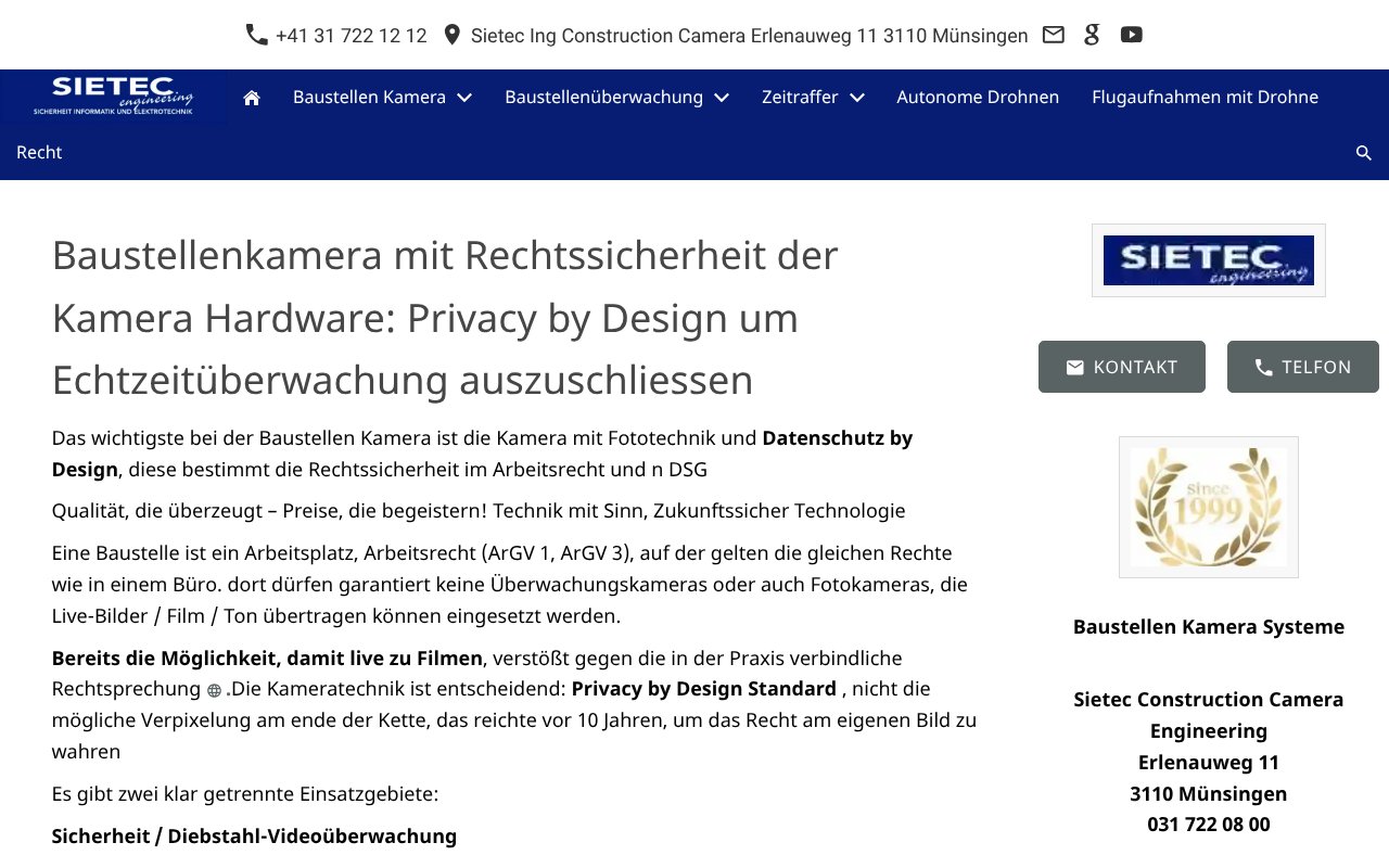 Screenshot of sietec.ch