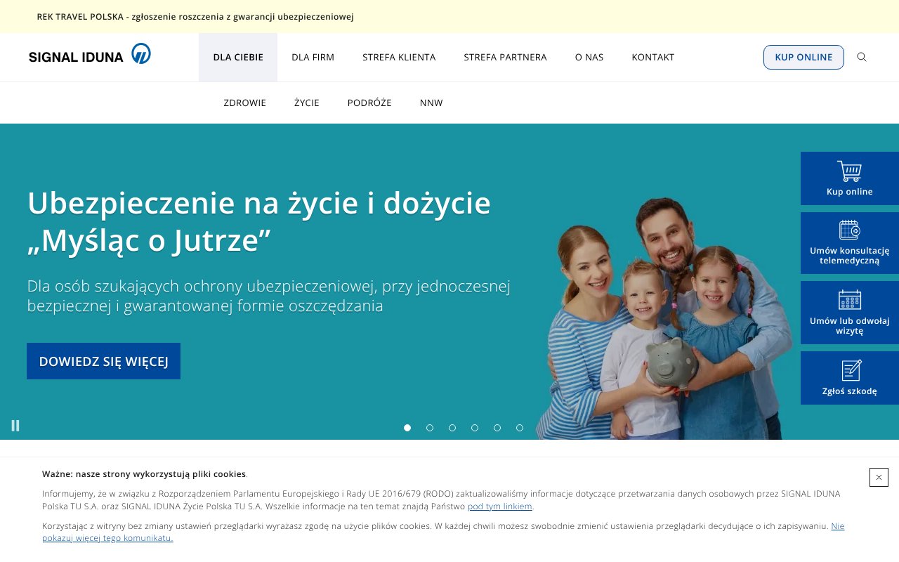 Screenshot of signal-iduna.pl