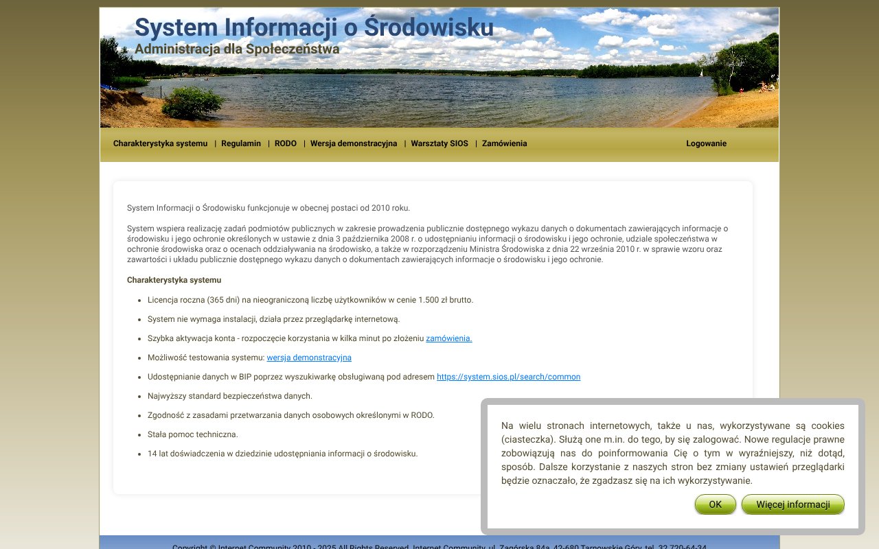 Screenshot of sios.pl