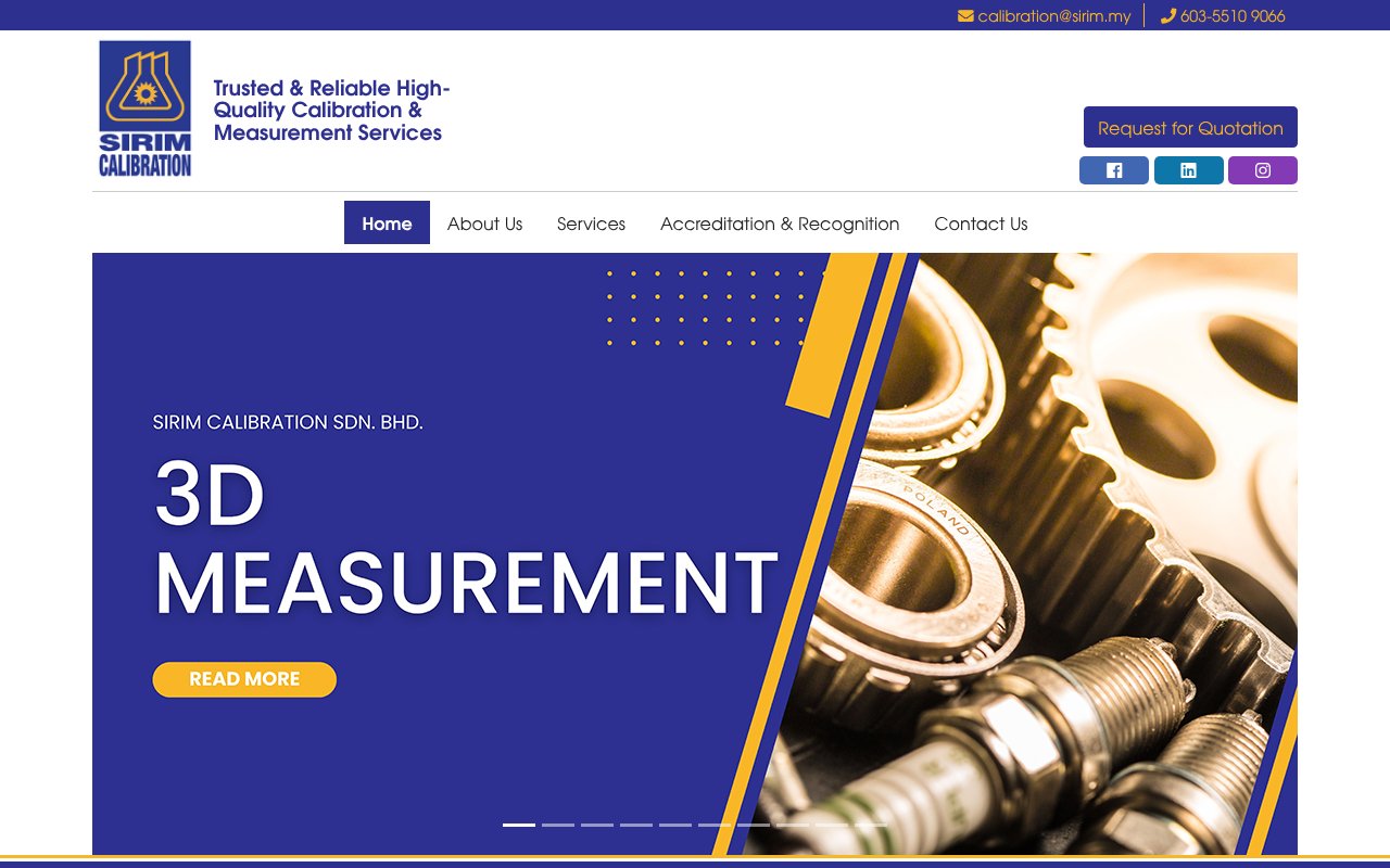 Screenshot of sirimcal.my