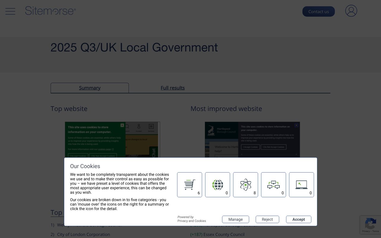 Screenshot of sitemorse.com