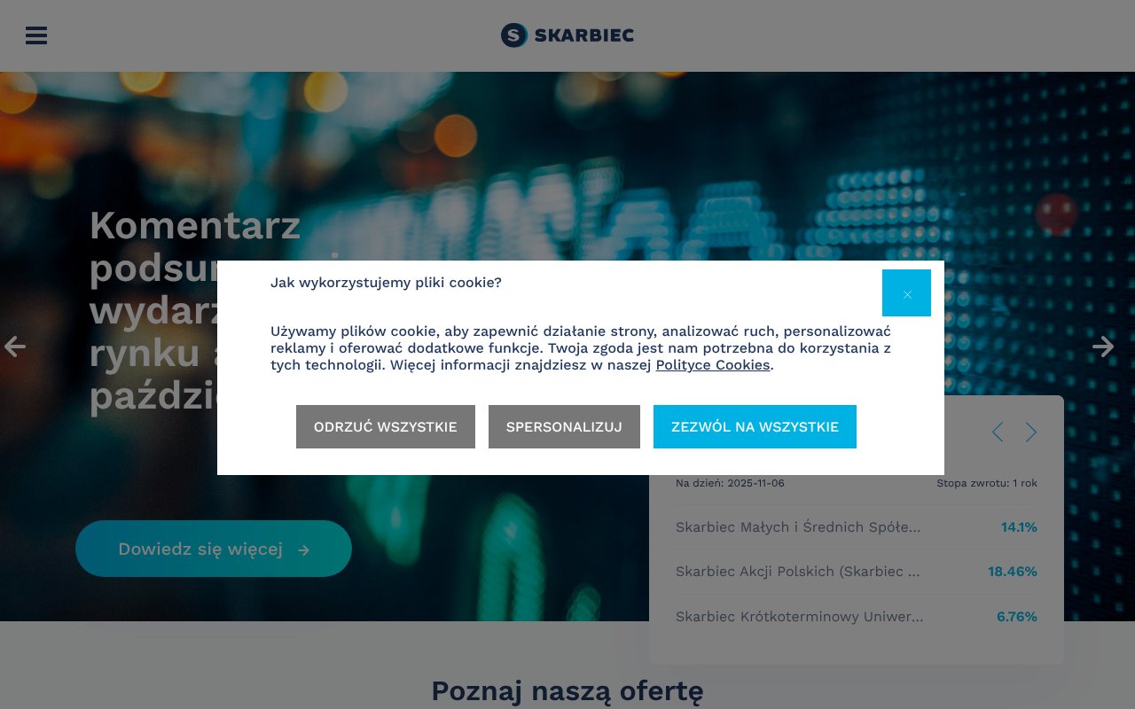 Screenshot of skarbiec.pl