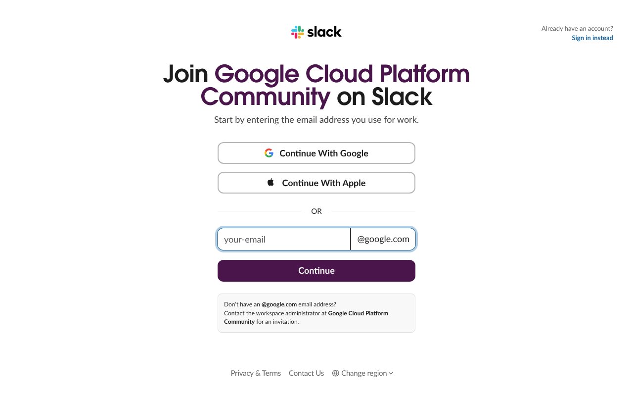 Screenshot of slack.com