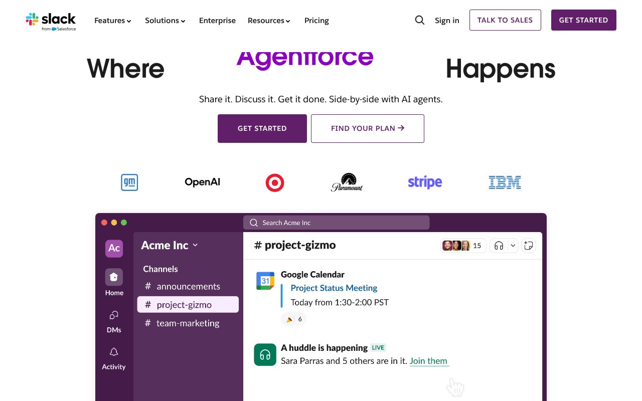 Screenshot of slackatwork.com