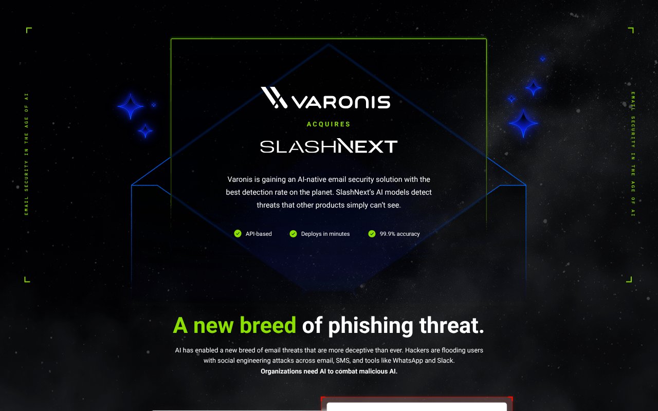 Screenshot of slashnext.com
