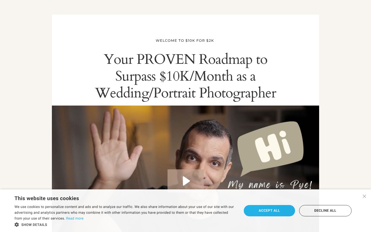 Screenshot of slrloungeworkshops.com