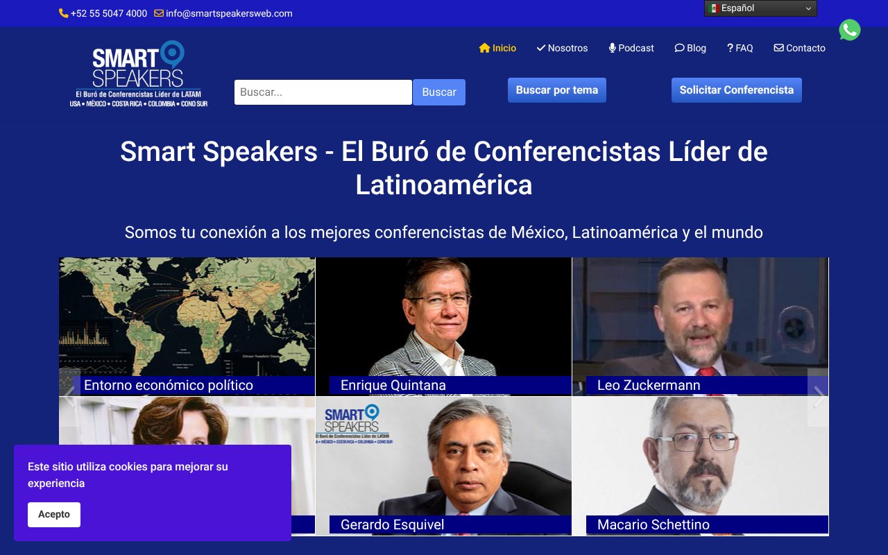 Screenshot of smartspeakersweb.com