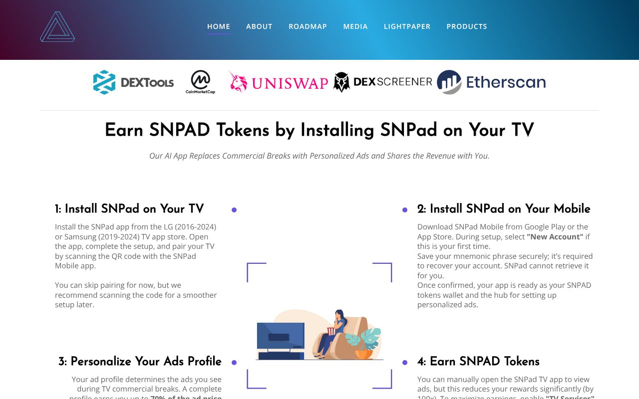 Screenshot of snp.network