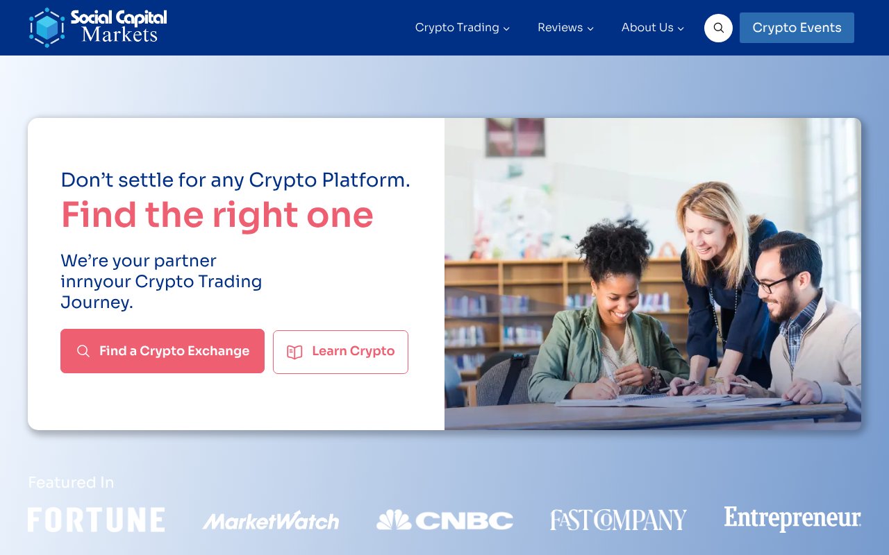 Screenshot of socialcapitalmarkets.net