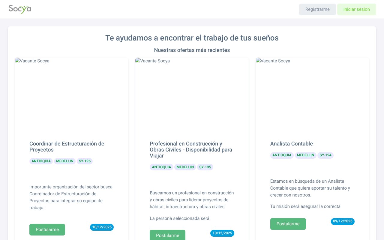Screenshot of socya.org