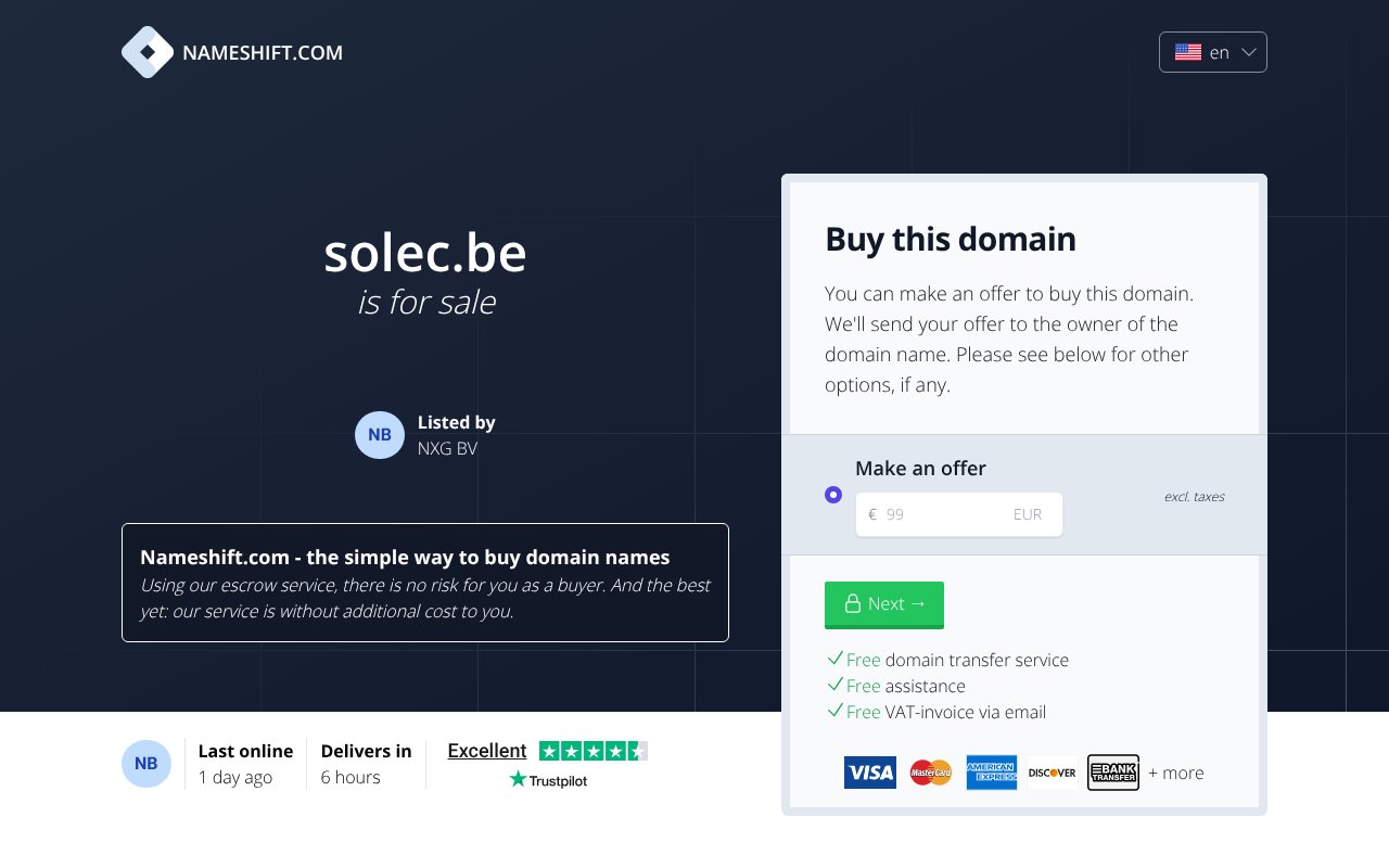 Screenshot of solec.be