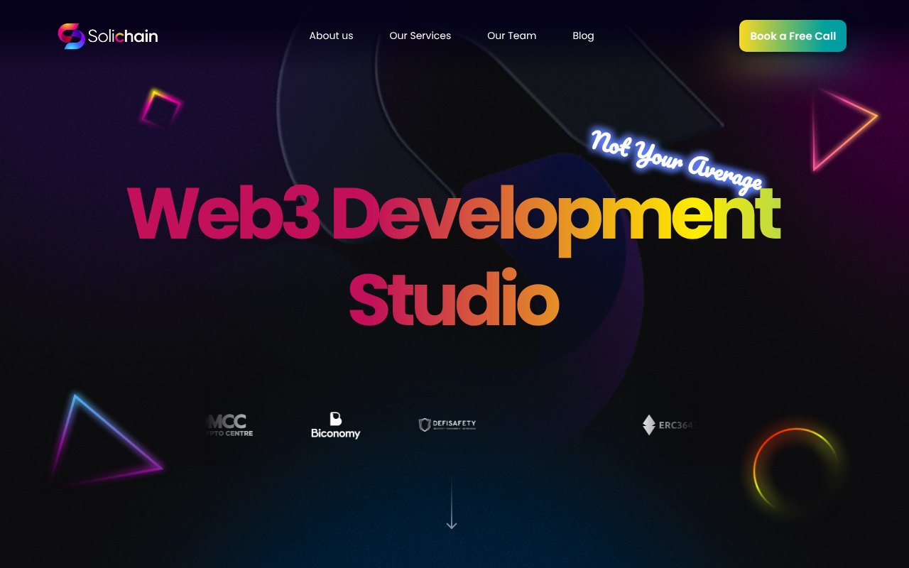 Screenshot of solichain.com