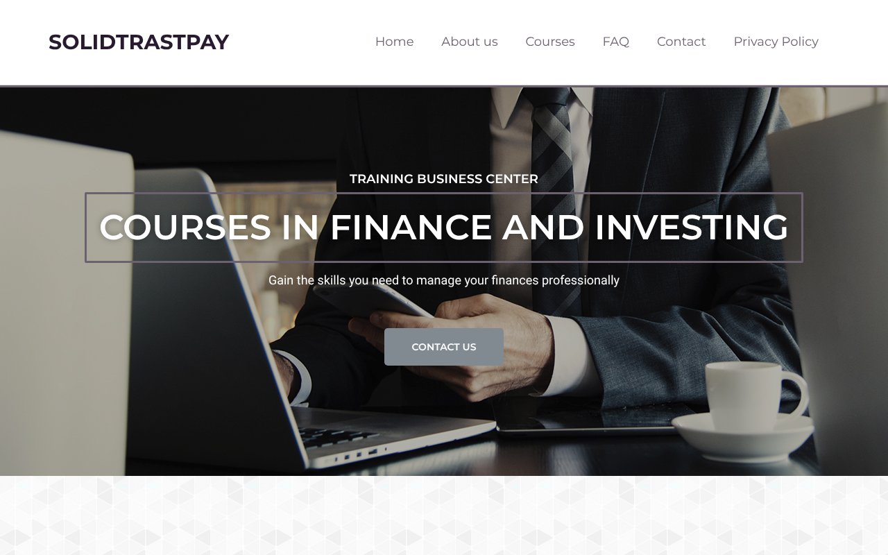 Screenshot of solidtrustpay.com