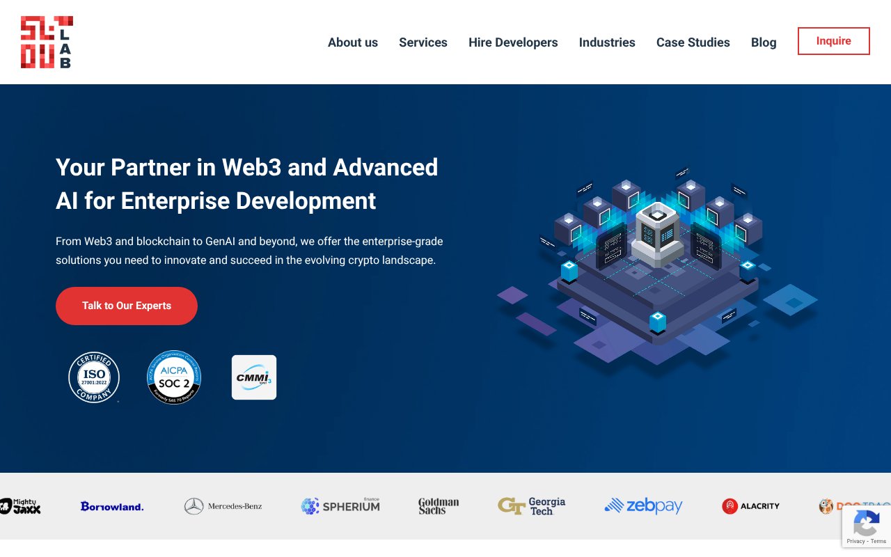 Screenshot of solulab.com