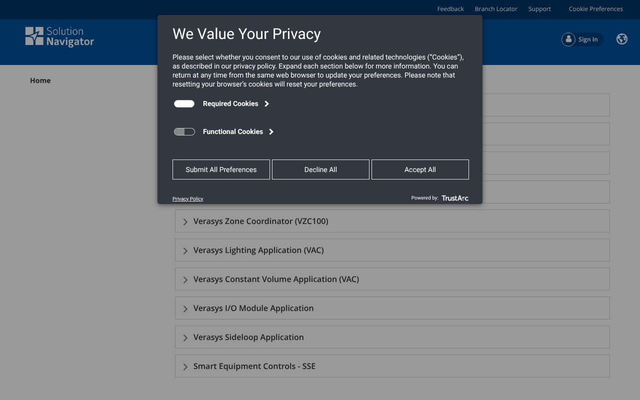 Screenshot of solutionnavigator.com