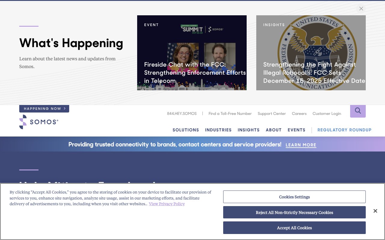 Screenshot of somos.com