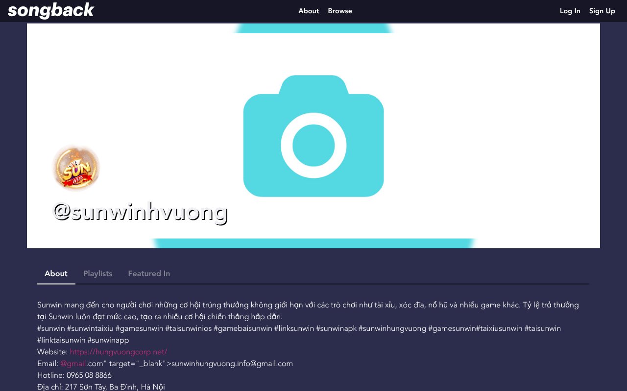 Screenshot of songback.com