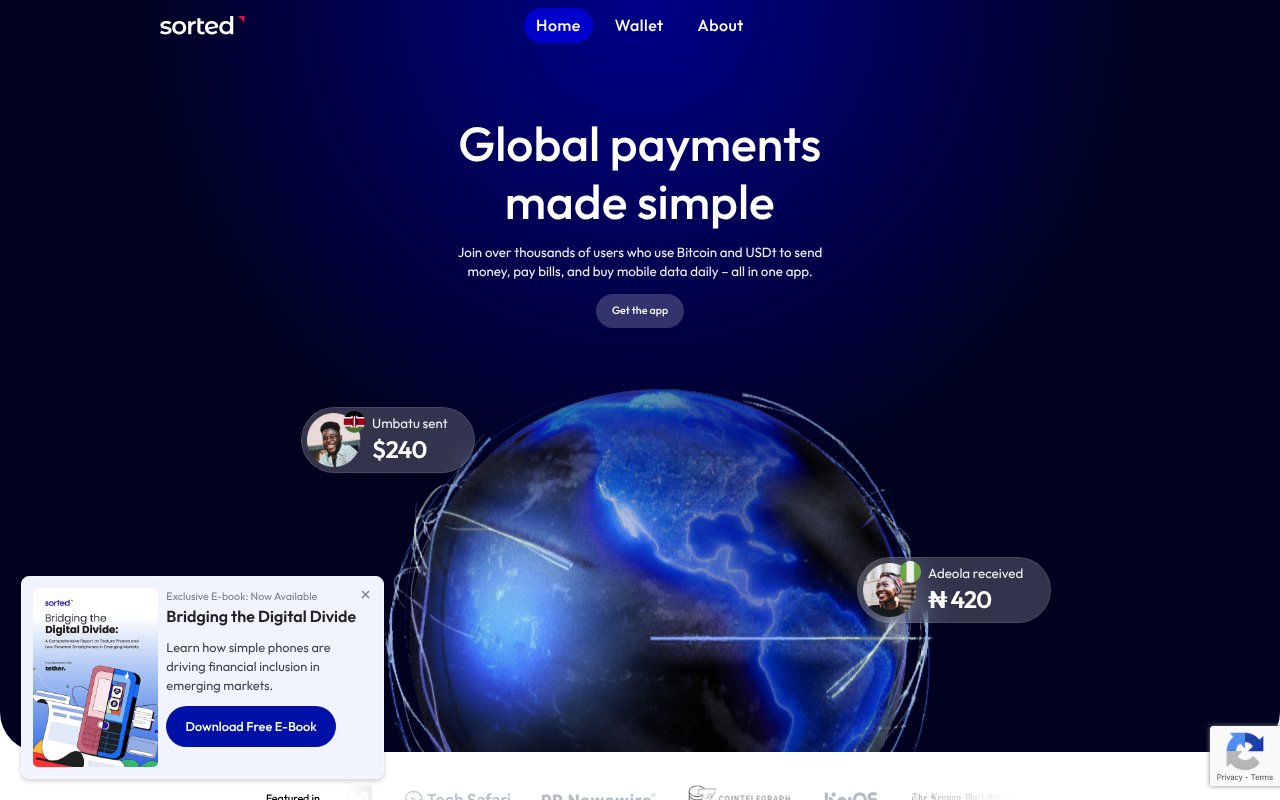 Screenshot of sortedwallet.com