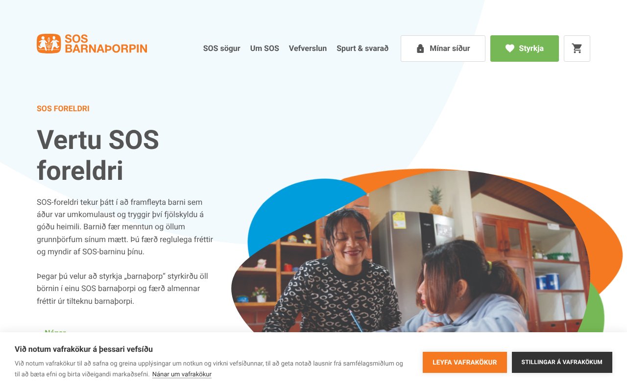 Screenshot of sos.is