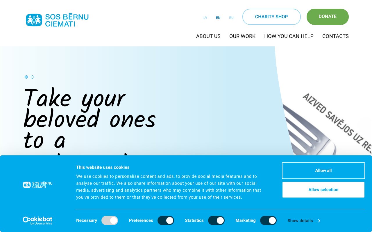 Screenshot of sosbernuciemati.lv