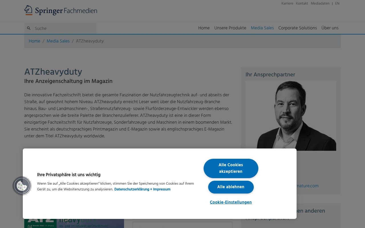 Screenshot of springerfachmedien-wiesbaden.de