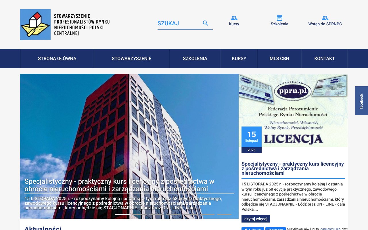 Screenshot of sprnpc.pl