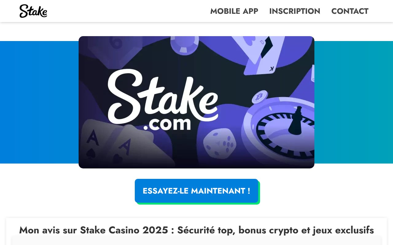 Screenshot of stakecasino365fr.com